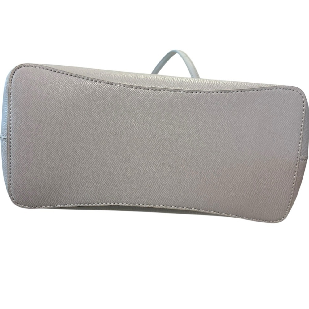 kate spade Cream and Gray Top-Handle Satchel with Pink Tag - Picture 7 of 9